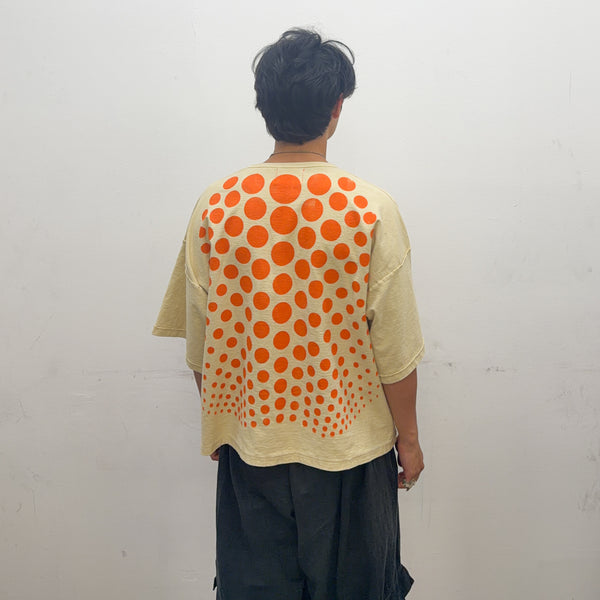 Cream Illusion Dots Tee