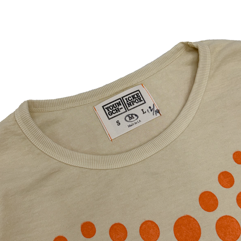 Cream Illusion Dots Tee