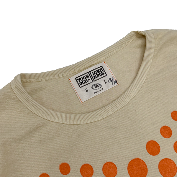 Cream Illusion Dots Tee