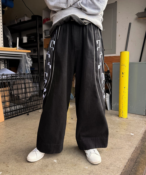Warped Sheet Music Denim