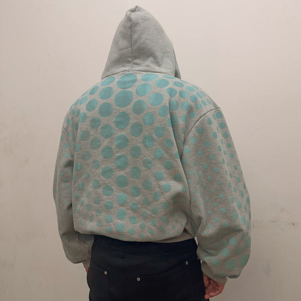 Orange Illusion Dots Hoodie