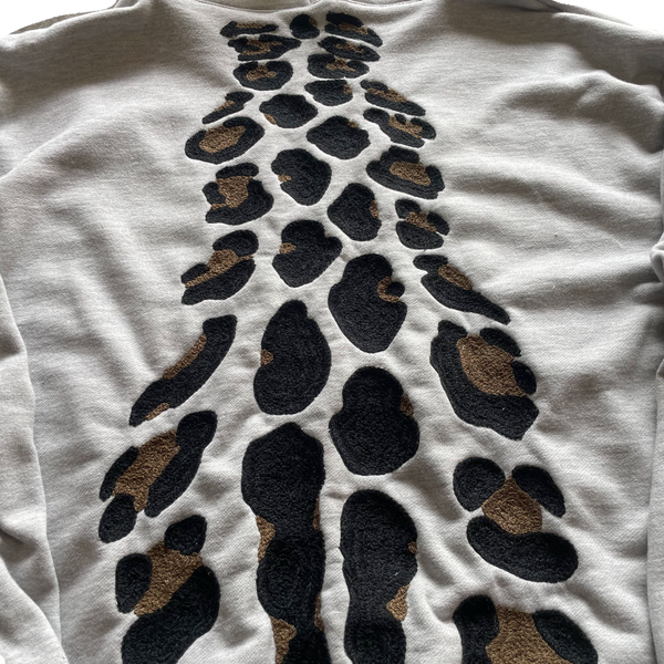 Leopard Print Chainstitch