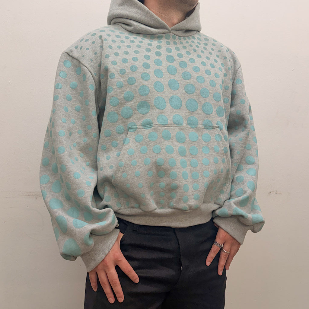 Orange Illusion Dots Hoodie