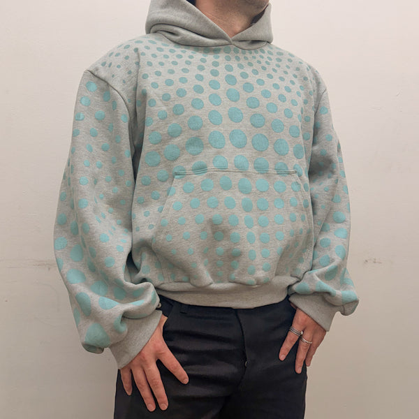 Orange Illusion Dots Hoodie