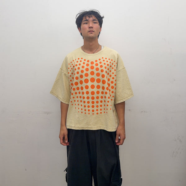 Cream Illusion Dots Tee