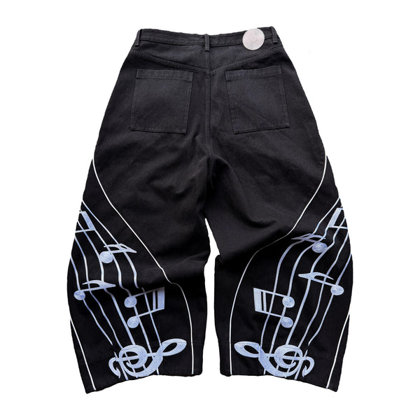 Warped Sheet Music Denim
