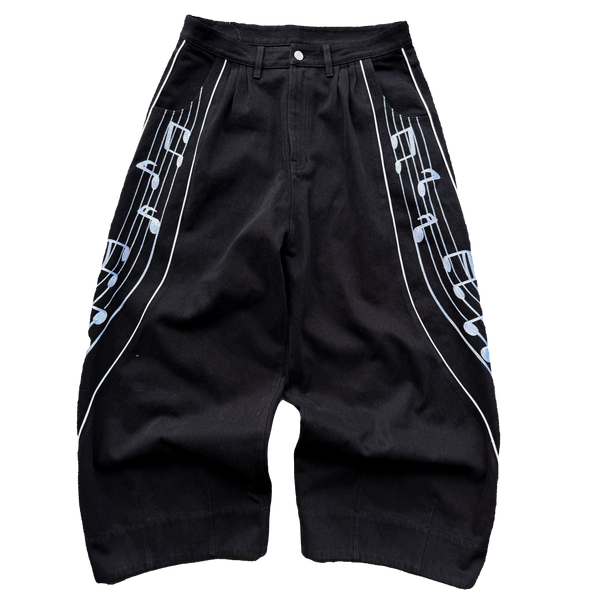 Warped Sheet Music Denim