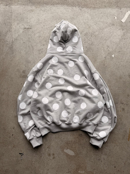 SAMPLE Box Pleat Polka Dot Hoodie