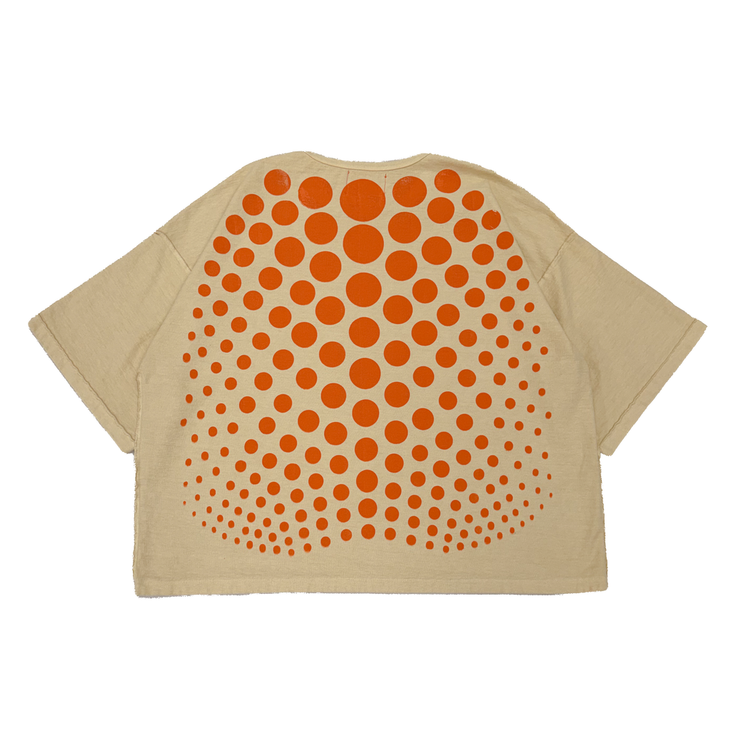 Cream Illusion Dots Tee