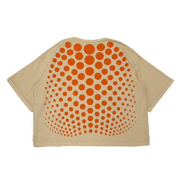 Cream Illusion Dots Tee