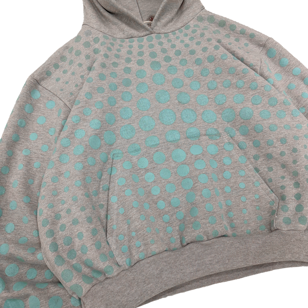 Gray Illusion Dots Hoodie