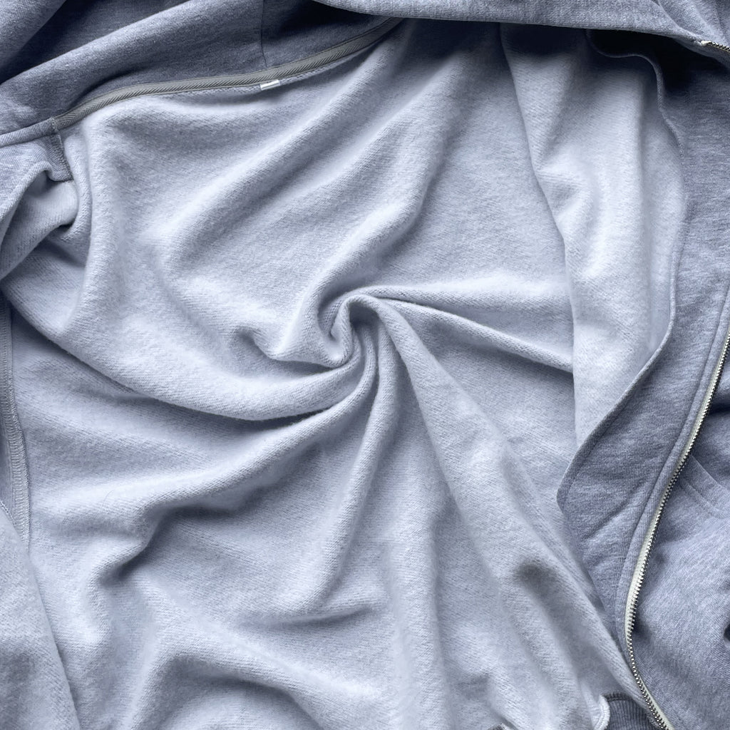 Gray Wavy Zip