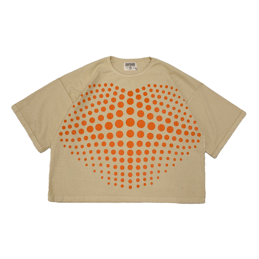 Cream Illusion Dots Tee