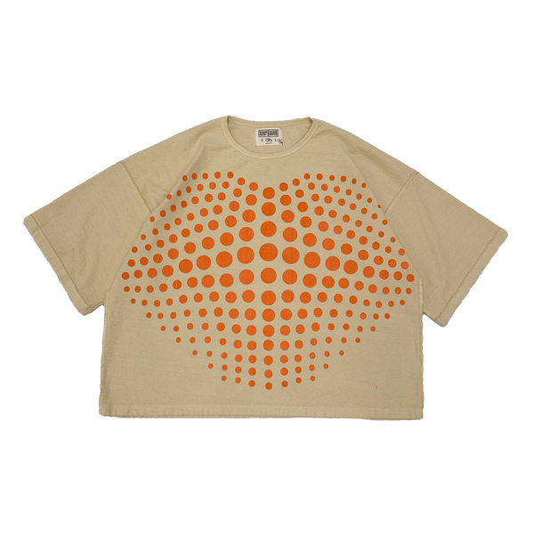 Cream Illusion Dots Tee