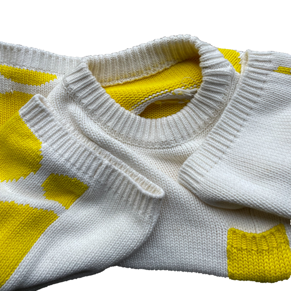 Intarsia Wave Knit