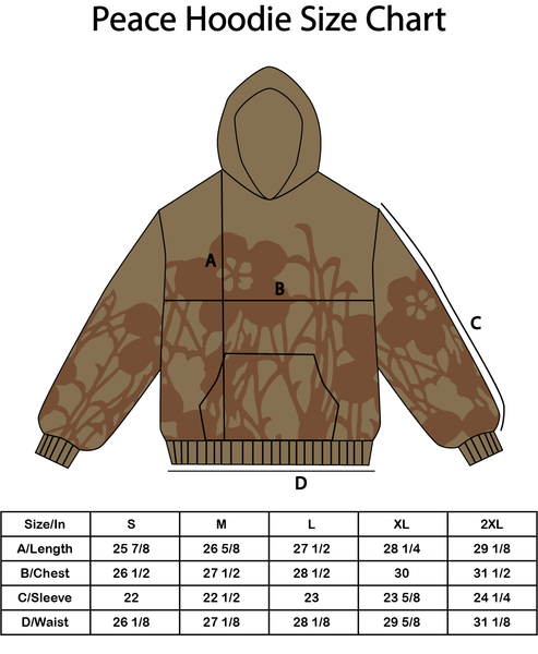 Peace Applique Hoodie