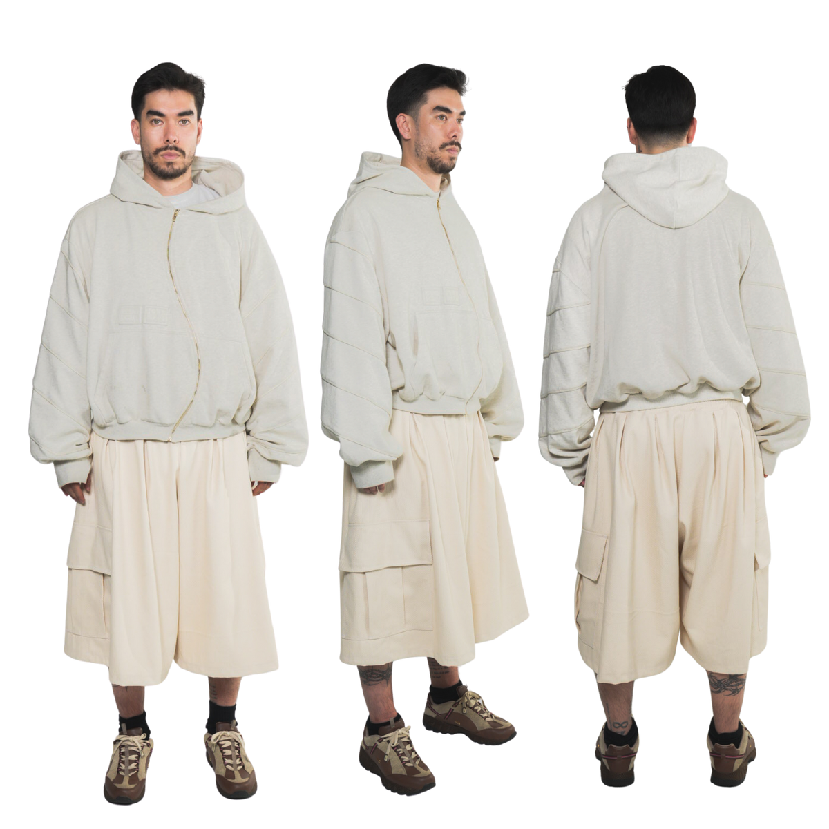 (Pre-Sale) Oat Wavy Zip