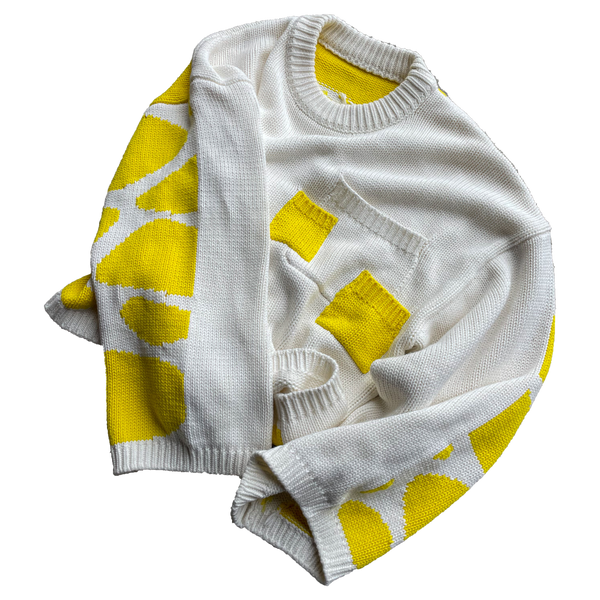 Intarsia Wave Knit